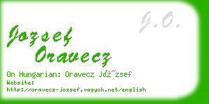 jozsef oravecz business card